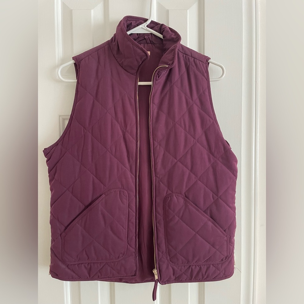 Purple with gold zippers vest